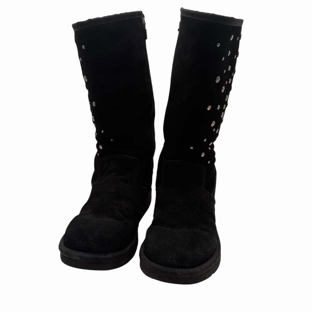 UGG Australia Rock Star Silver Studded Tall Winter Boots Grey 1006216 Size 7 - Picture 4 of 16